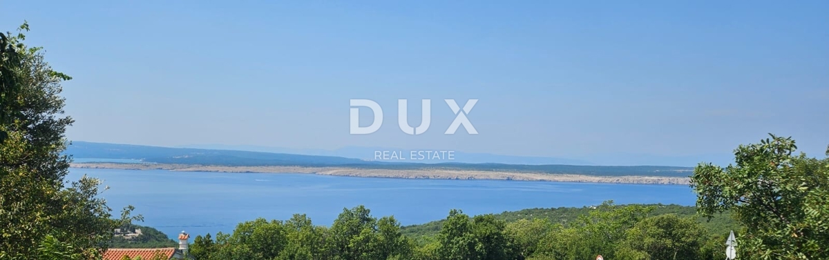 CRIKVENICA, JADRANOVO - terreno edificabile di 486 m2 con vista panoramica sul mare! OCCASIONE!