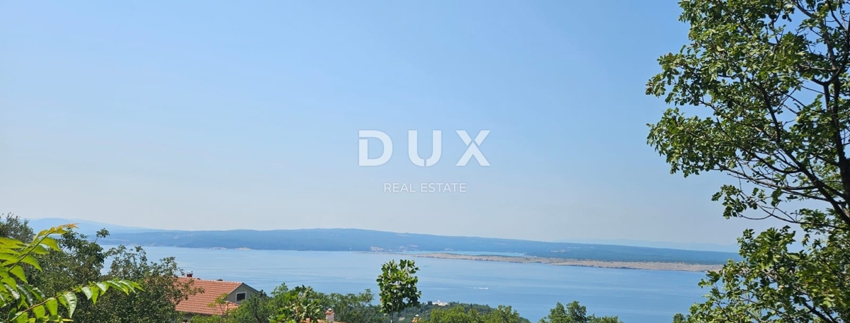 CRIKVENICA, JADRANOVO - terreno edificabile di 486 m2 con vista panoramica sul mare! OCCASIONE!