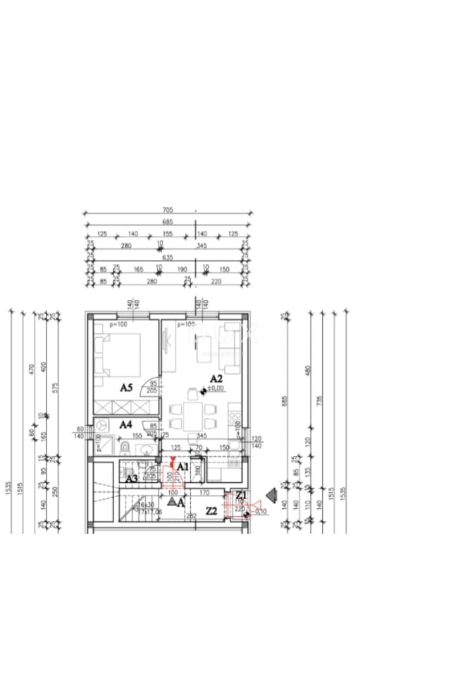 ISTRIA, MEDULINO - Nuovo edificio in prima fila sul mare