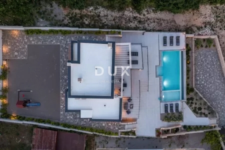 CRIKVNICA, ŠMRIKA - Villa di lusso con piscina e splendida vista sul mare
