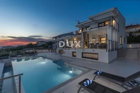 CRIKVNICA, ŠMRIKA - Villa di lusso con piscina e splendida vista sul mare
