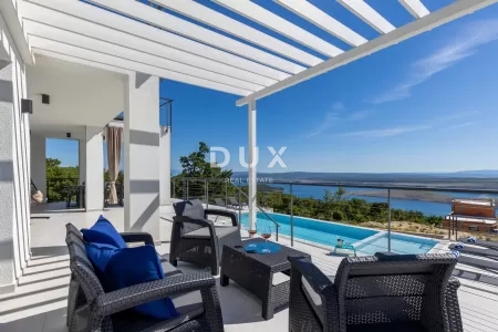 CRIKVNICA, ŠMRIKA - Villa di lusso con piscina e splendida vista sul mare