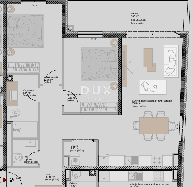 ISTRIA, POREČ - Appartamento moderno con 2 camere da letto + bagno in un nuovo progetto, vicino al mare, possibilità di finanziamento con mutuo