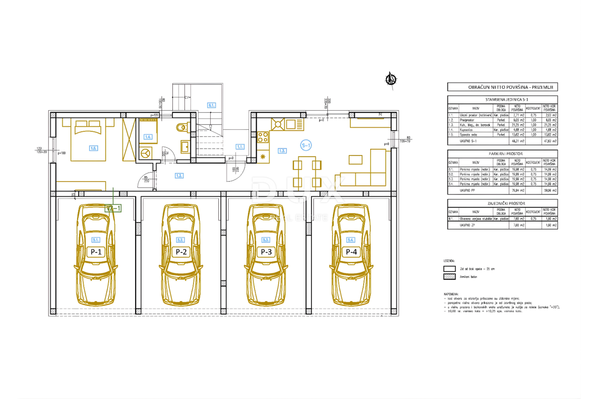 ŠIBENIK, BRODARICA – Attico di nuova costruzione, garage, vista panoramica, a 270 metri dal mare.