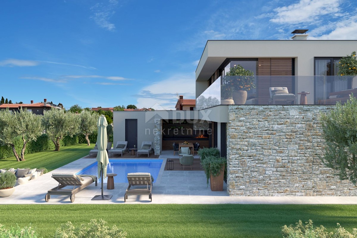 ISTRIA, POREČ (dintorni) - Villa moderna in costruzione con vista mare