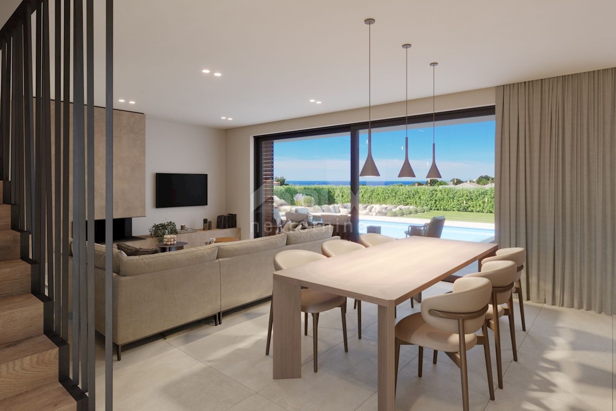 ISTRIA, POREČ (dintorni) - Villa moderna in costruzione con vista mare