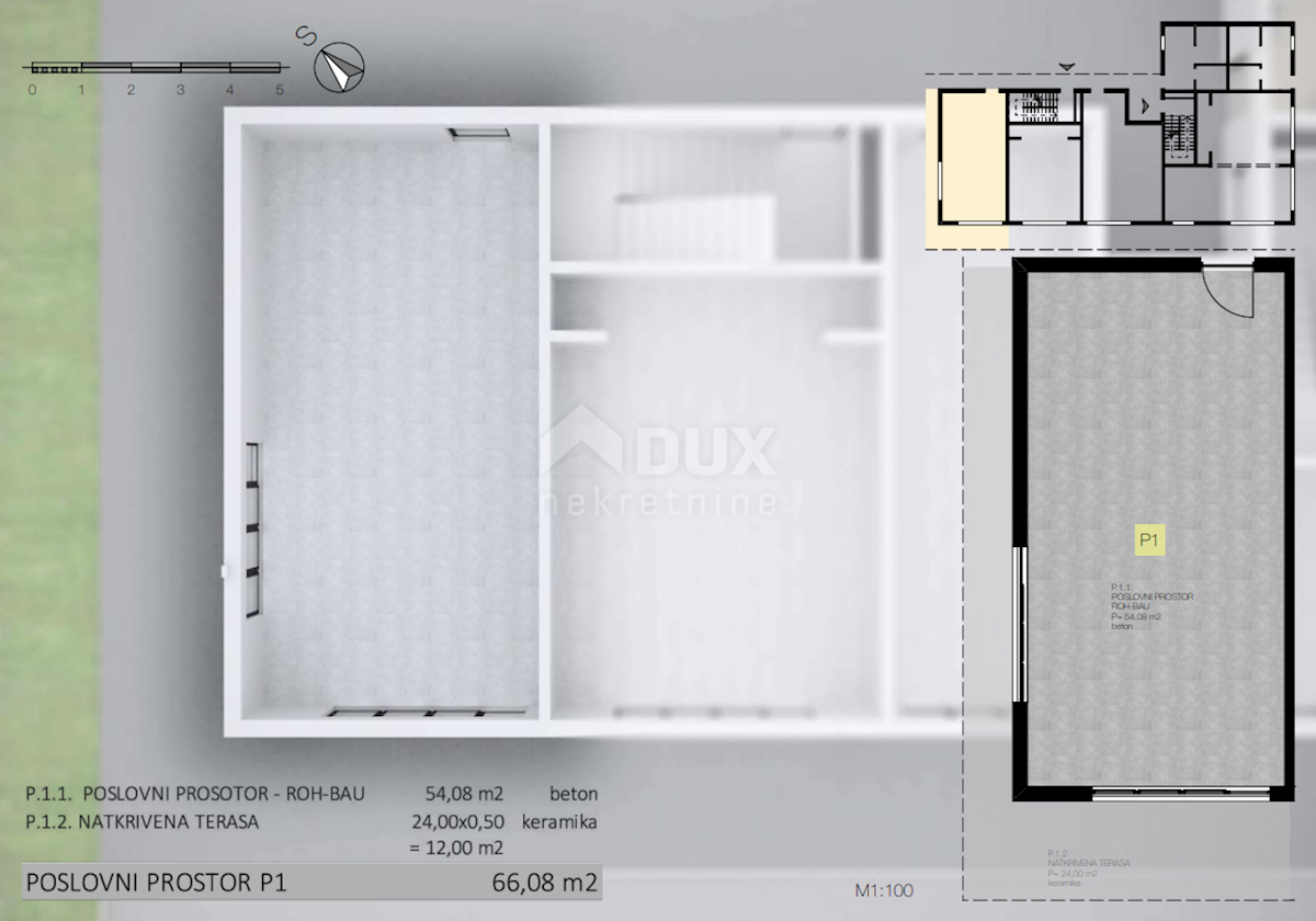 Locale commerciale Labin, 66,08m2