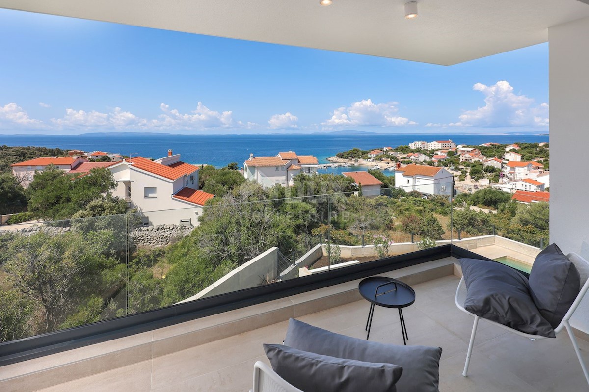 ISOLA DI PAG, JAKIŠNICA - eccezionale villa duplex moderna con piscina