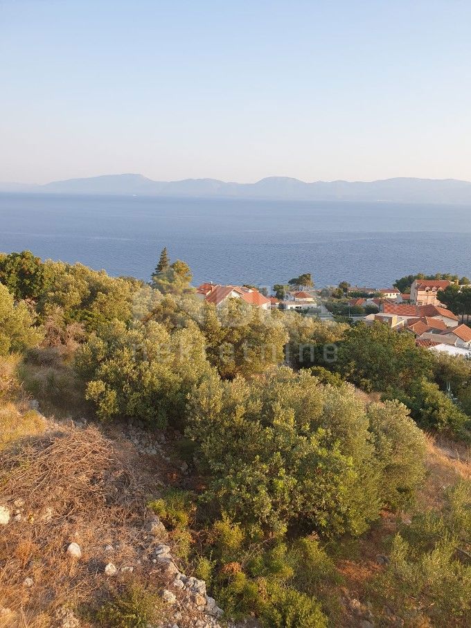 GRADAC, PODACA - terreno con una vista eccezionale sul mare