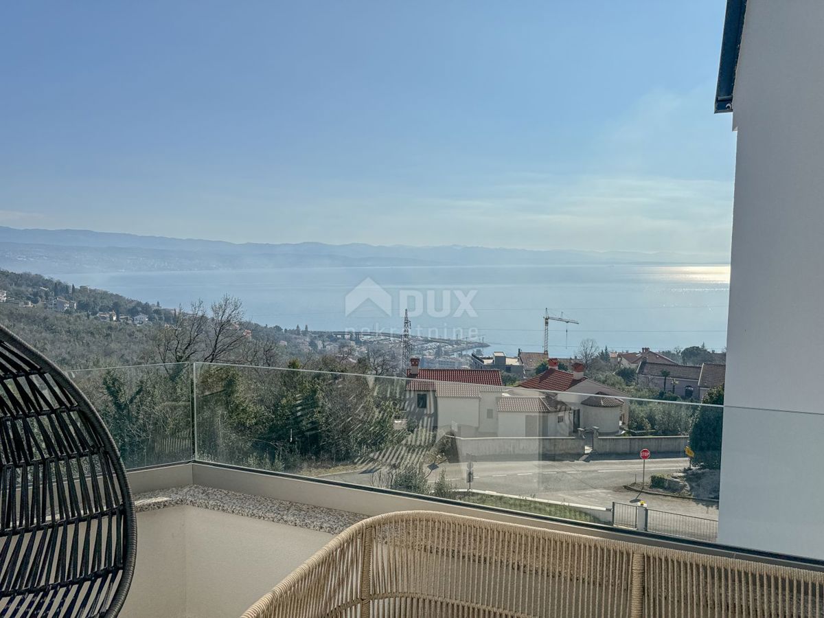 OPATIJA, IČIĆI - un appartamento splendidamente arredato con vista panoramica sul mare e balcone vicino al mare