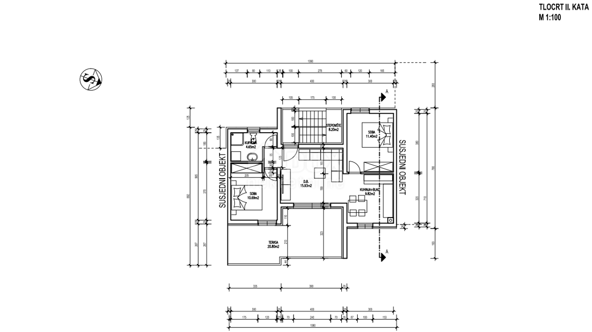 ISOLA DI KRK, ČIŽIĆI - Nuova costruzione II - Appartamento 2 camere da letto + bagno al 2° piano