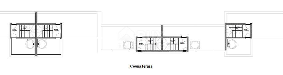 ZADAR, PRIVLAKA - Casa a schiera con piscina a 100 metri dal mare