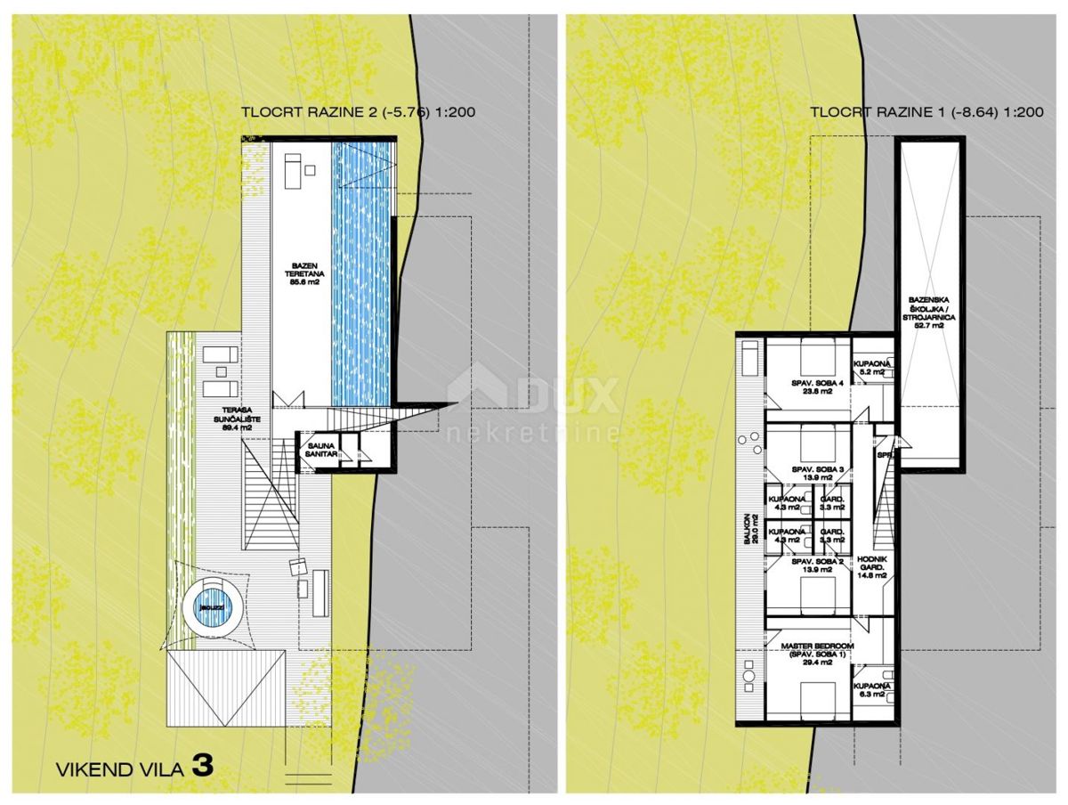 GORSKI KOTAR, FUŽINE - progetto unico nel cuore del Gorski kotar, terreno edificabile di 2140 m2 con progetto per una villa, opportunità di investimento!