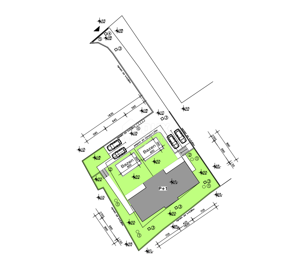 ISOLA DI KRK, MALINSKA - casa bifamiliare con piscina in costruzione