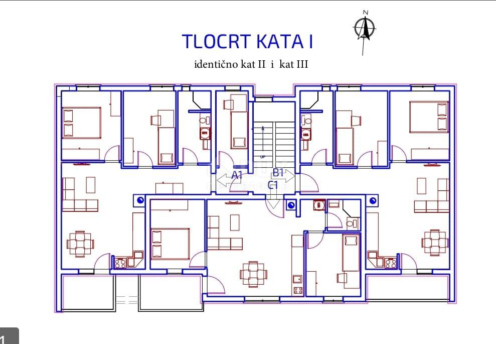 Appartamento Monvidal, Pula, 55,83m2