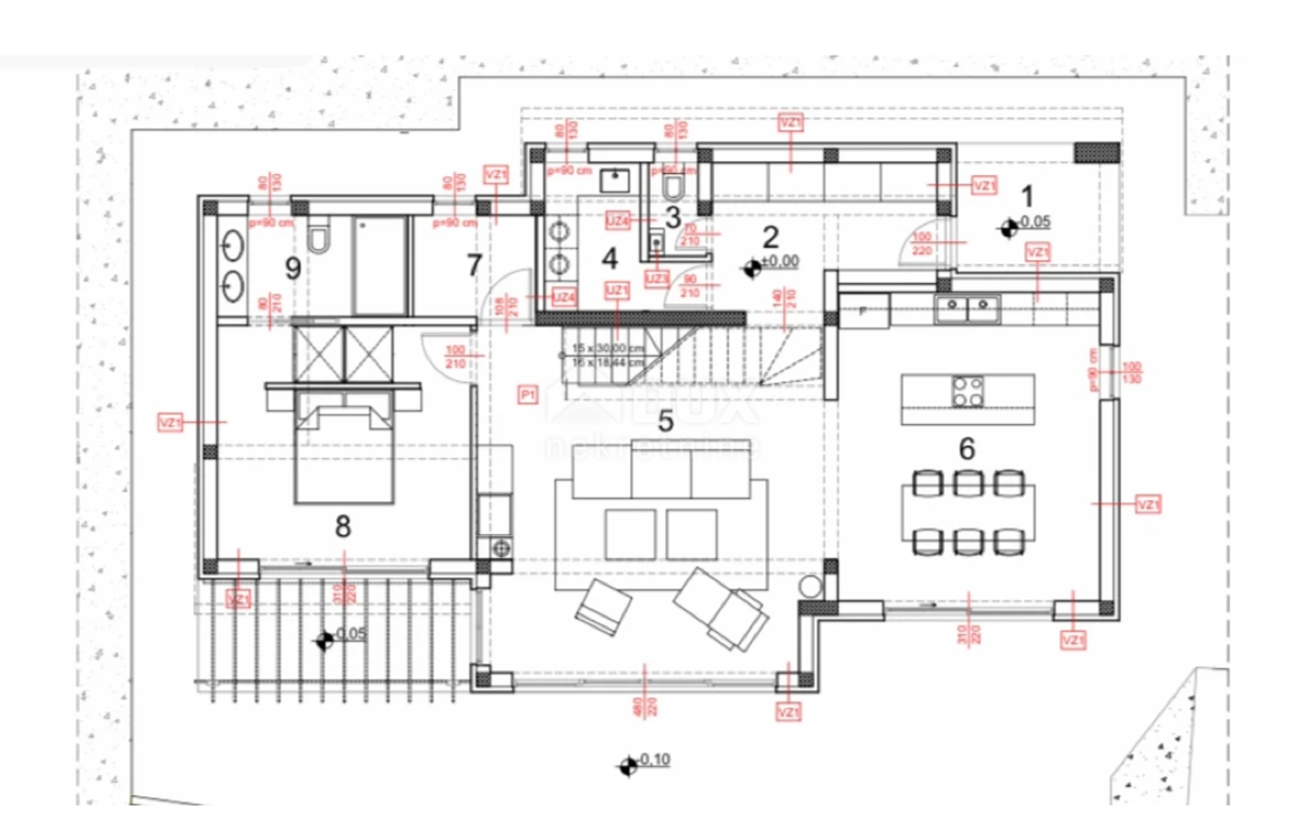 OPATIJA, LOVRAN, IKA - villa 230 m2 con vista panoramica sul mare e piscina + giardino paesaggistico 930 m2!!! OPPORTUNITÀ!!!