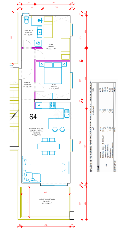 Appartamento Sukošan, 153,09m2