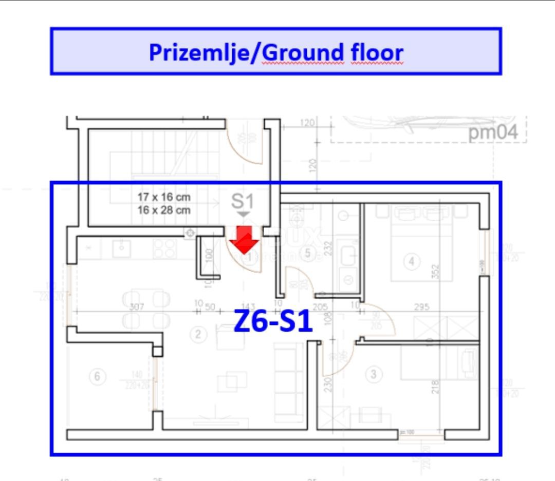 Appartamento Veli vrh, Pula, 55,46m2