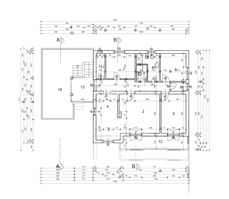 KOSTRENA, RIJEKA - casa indipendente con giardino e vista mare, strada tranquilla, 400 metri dal mare