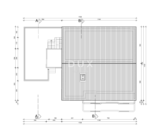KOSTRENA, RIJEKA - casa indipendente con giardino e vista mare, strada tranquilla, 400 metri dal mare
