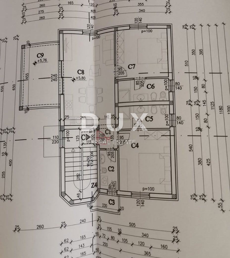 ISTRIA, MEDULINO Appartamento con 2 camere da letto, 2° piano, parcheggio 75 m2 - VISTA MARE!!