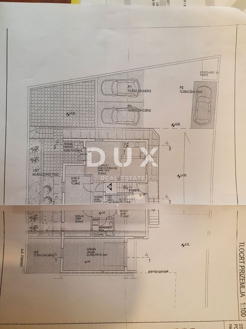 ISOLA DI KRK, KORNIC - Appartamento con 3 camere da letto al piano terra con giardino