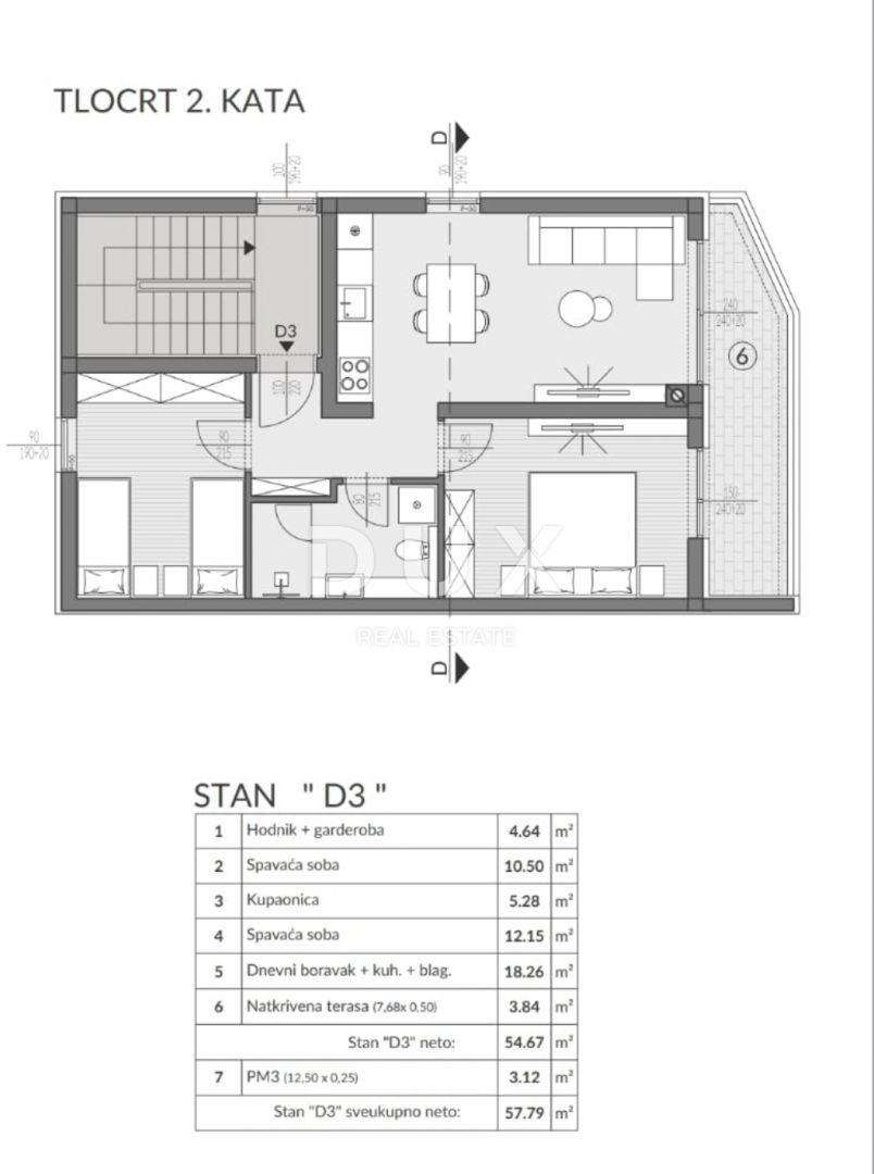 ISTRIA, POLA - 2BR+DB IN NUOVA COSTRUZIONE