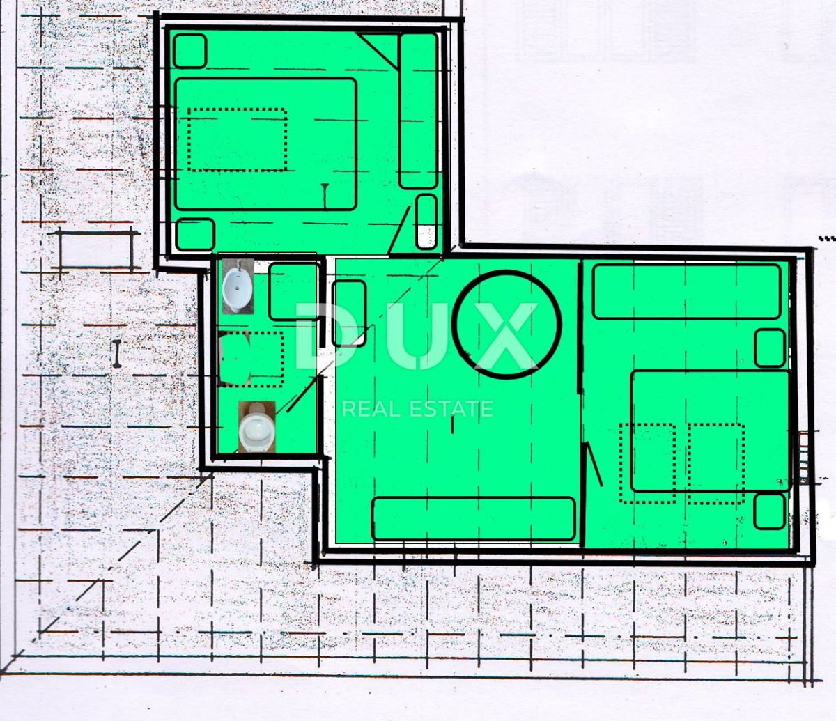 ISTRIA, ROVIGNO - Appartamento su due piani 78 m2 con due garage!