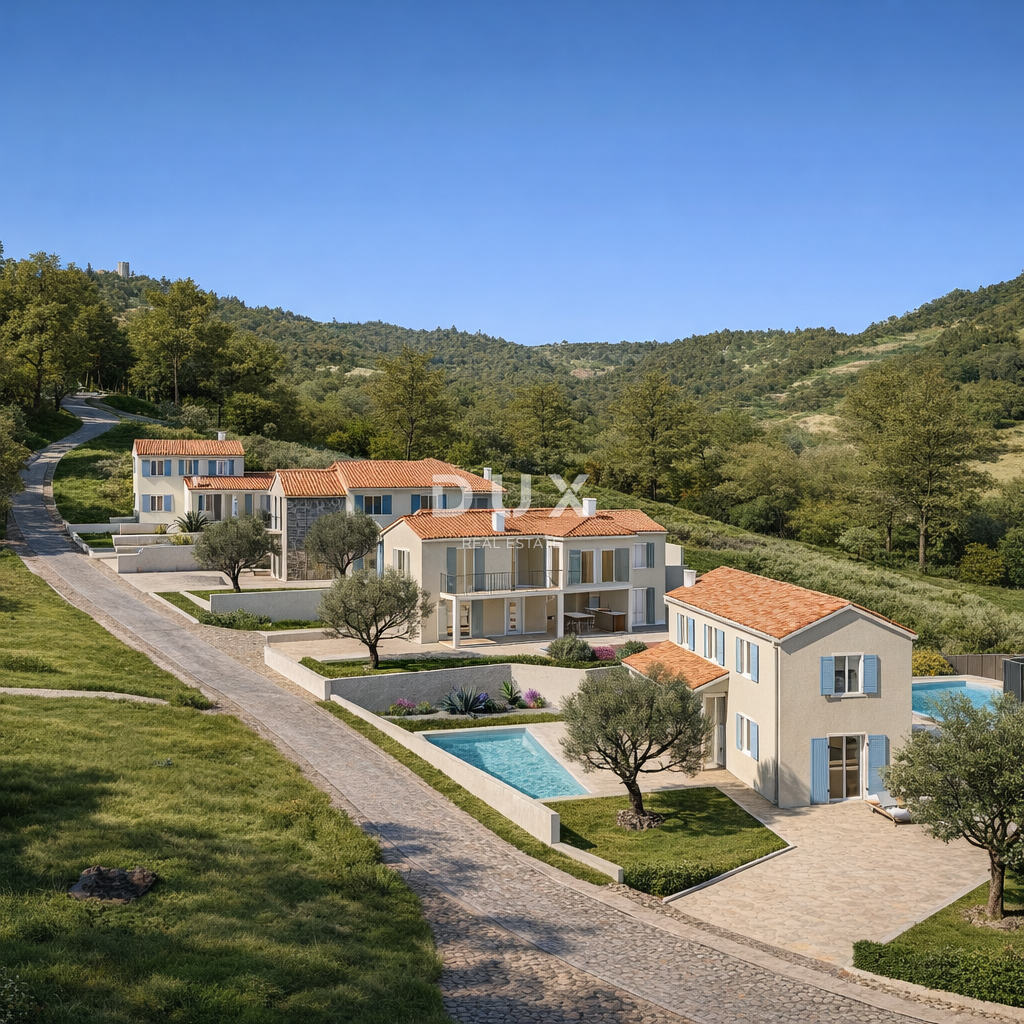 ISTRIA, PIĆAN - Villa moderna con piscina in un villaggio tranquillo