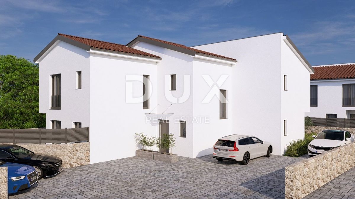 ISOLA DI KRK, MALINSKA - Casa moderna con piscina e vista mare
