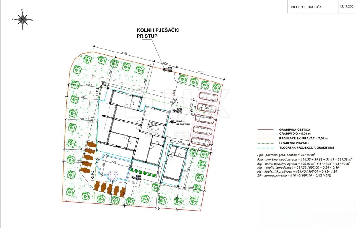 PARENZO - terreno edificabile 1000m2 CON PERMESSO DI COSTRUZIONE!!!, 500m dal mare