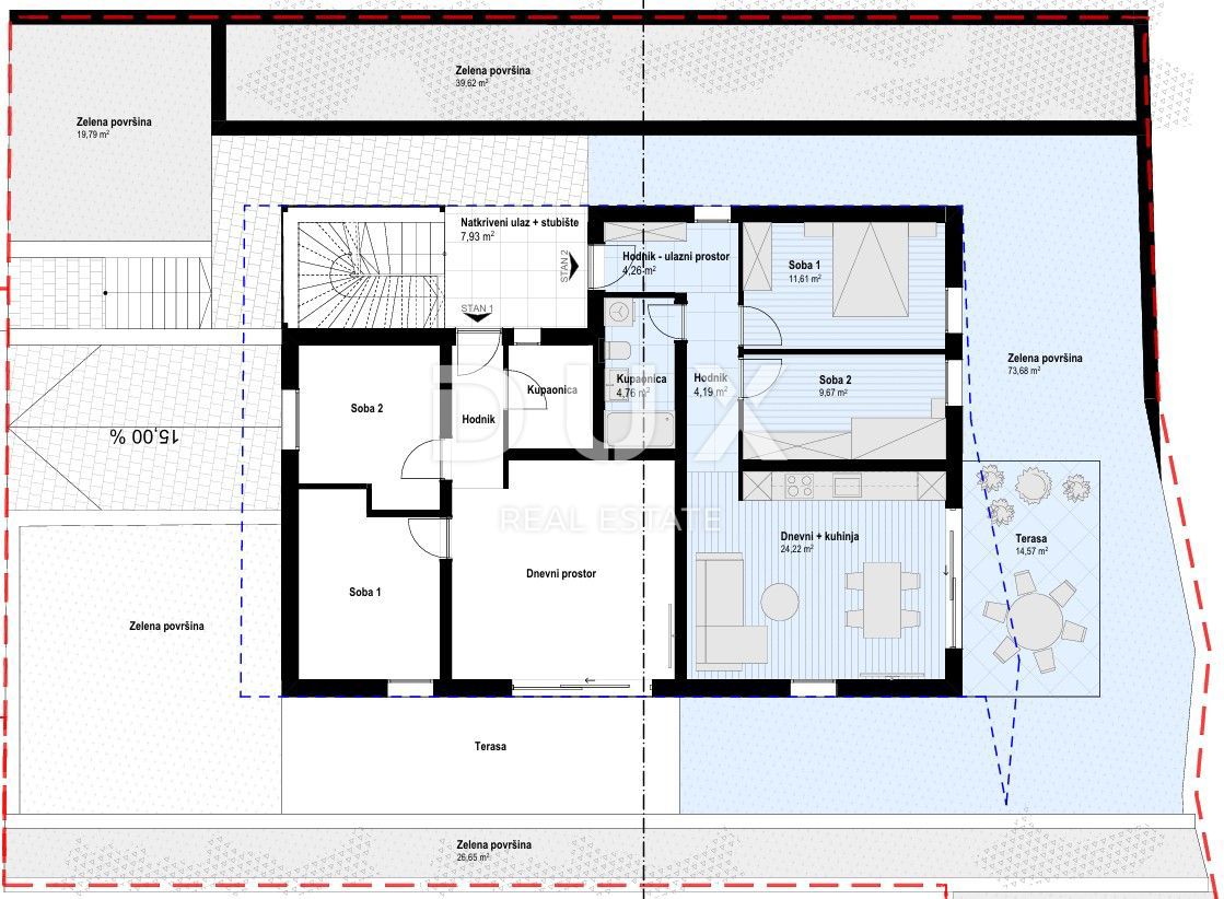 ISOLA DI CHERSO, CHERSO - Moderno appartamento con giardino privato