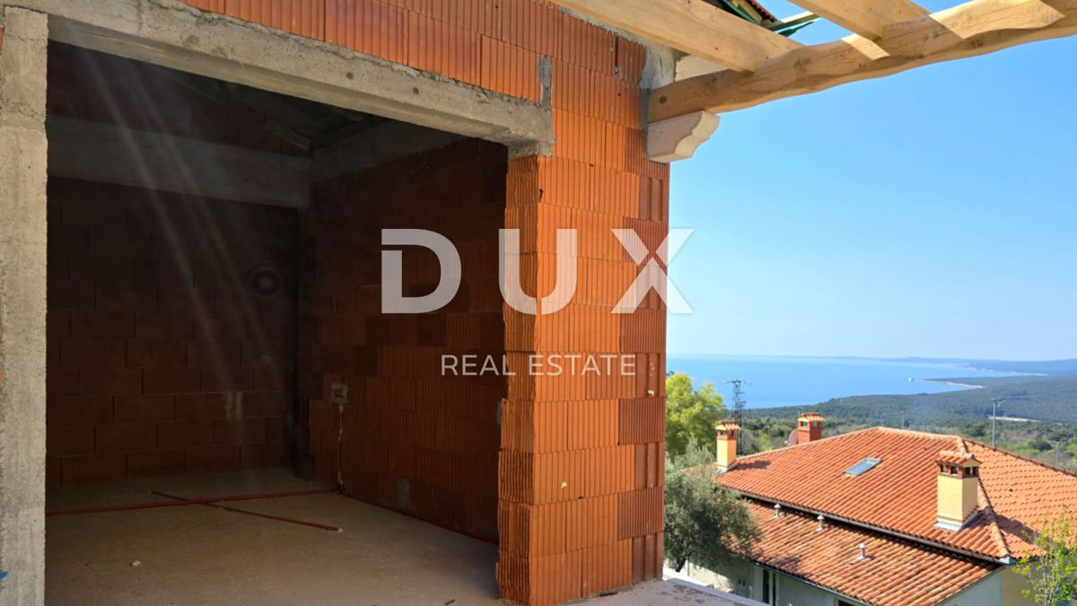 ISTRIA, RABAC - Casa mediterranea con piscina e vista panoramica sul mare