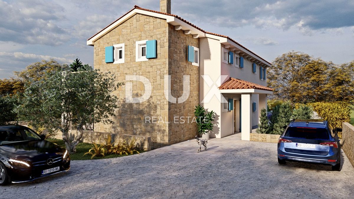 ISTRIA, RABAC - Casa mediterranea con piscina e vista panoramica sul mare