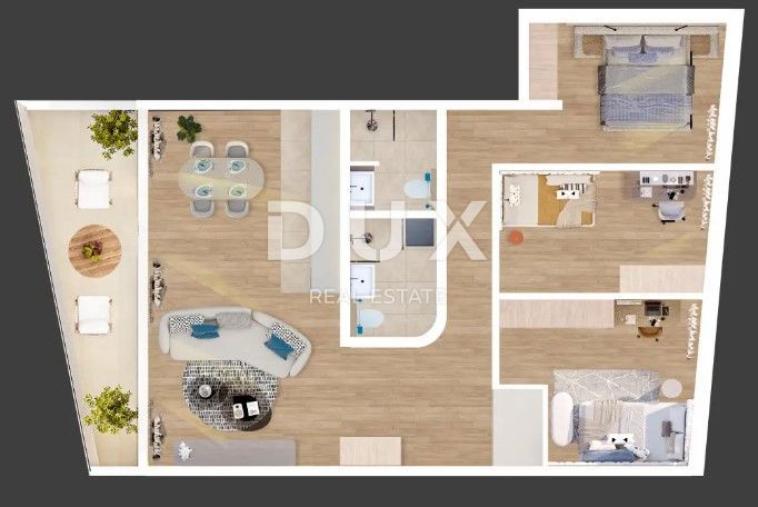 RIJEKA, KANTRIDA - nuovo edificio di lusso di qualità 3 camere da letto + soggiorno S16