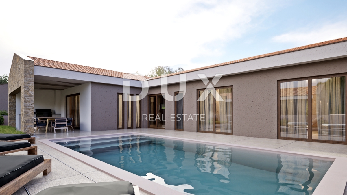 ISTRIA, BARBAN - Moderna casa a un piano con piscina