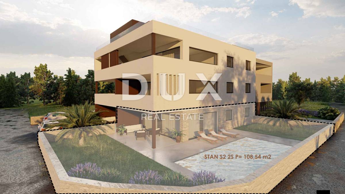 ZADAR, PRIVLAKA - Appartamento con piscina a 50 metri dalla spiaggia sabbiosa! S2