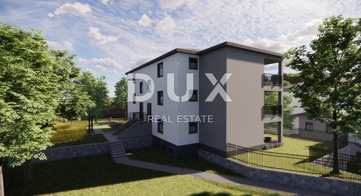 MATULJI, JUŠIĆI, JURDANI - appartamento al 2° piano 87,74 m2 in un nuovo edificio DB+2S con giardino 