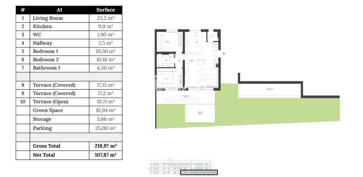 ZADAR, ZATON - Nuovo edificio con giardino a 45 metri dalla spiaggia! A1