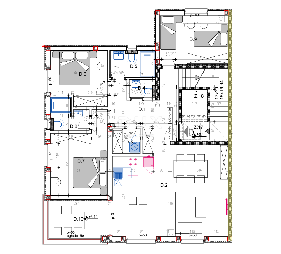 ISTRIA, POLA - Nuovo edificio moderno! Attico! 