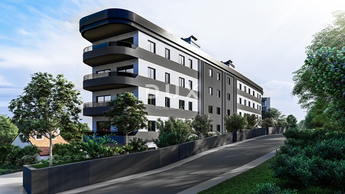 RIJEKA, KANTRIDA - Appartamento di 82 m2 in un lussuoso edificio di nuova costruzione a soli 250 metri dal mare con garage e vista panoramica sul mare