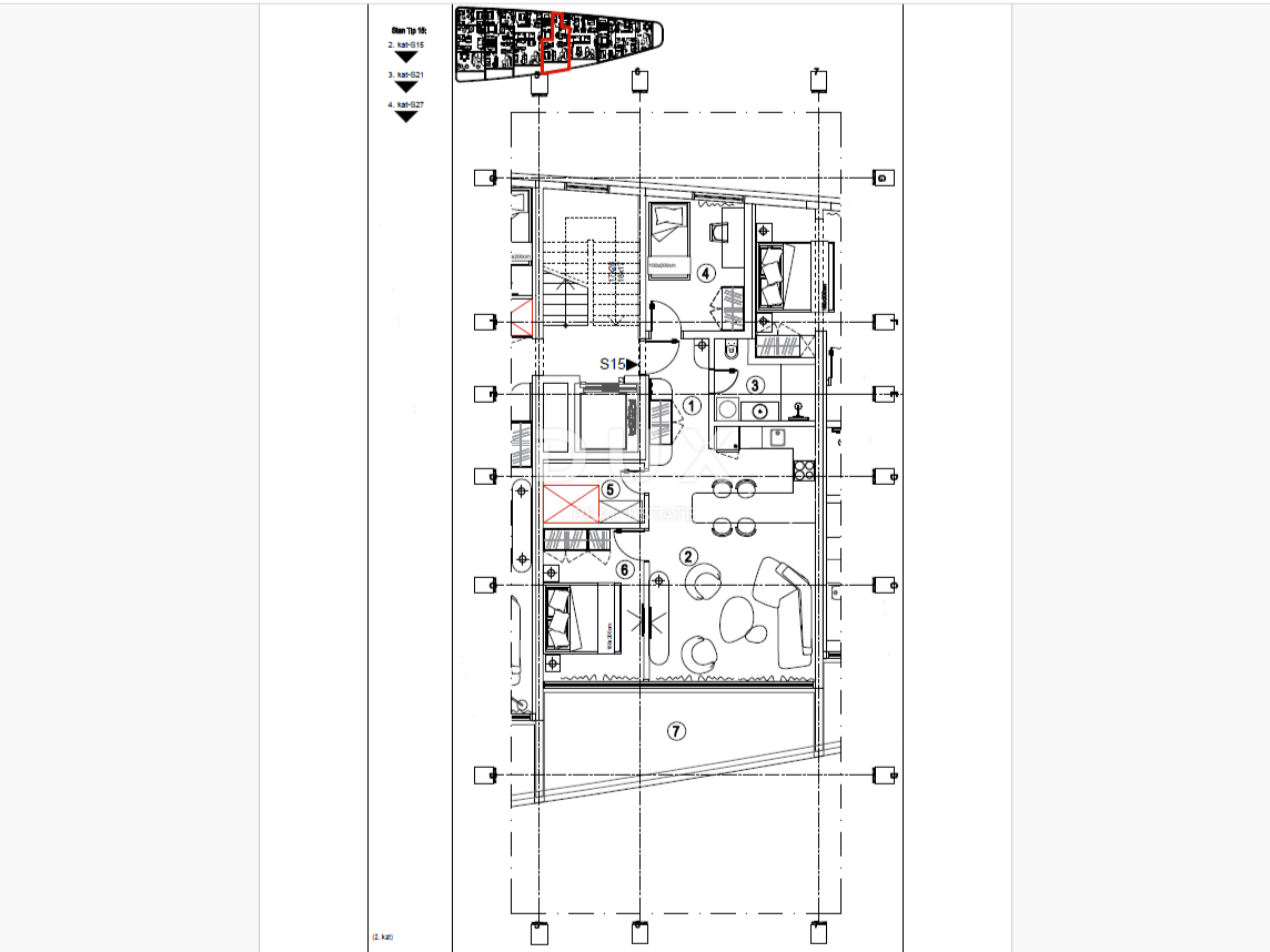 RIJEKA, KANTRIDA - Appartamento di 82 m2 in un lussuoso edificio di nuova costruzione a soli 250 metri dal mare con garage e vista panoramica sul mare