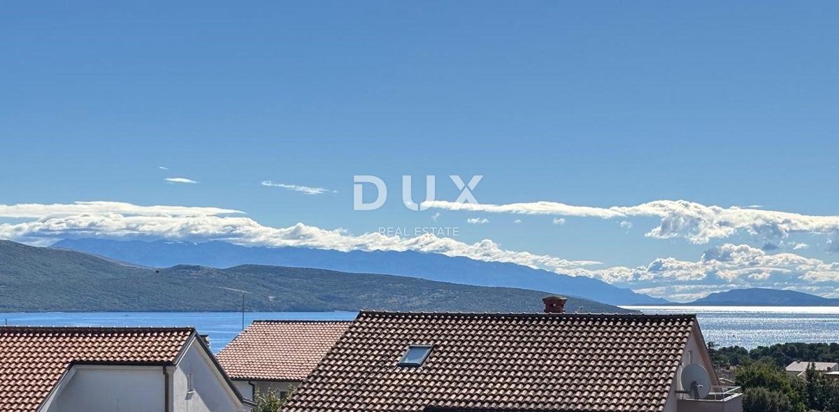 ISOLA DI KRK, CITTÀ DI KRK - Appartamento con 3 camere da letto e vista mare