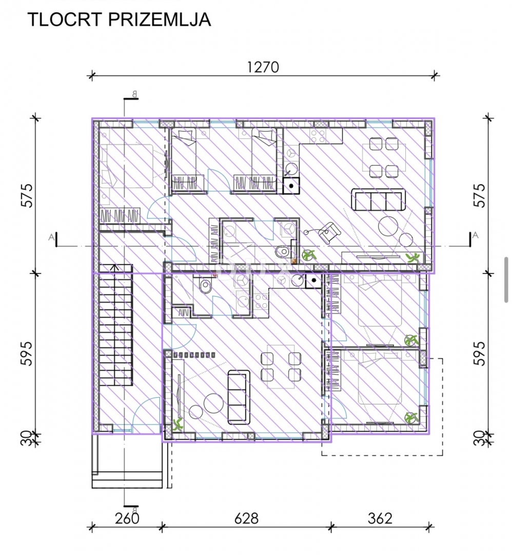 ZADAR, BIBINJE - Appartamento con due camere da letto e giardino in una posizione attraente S1
