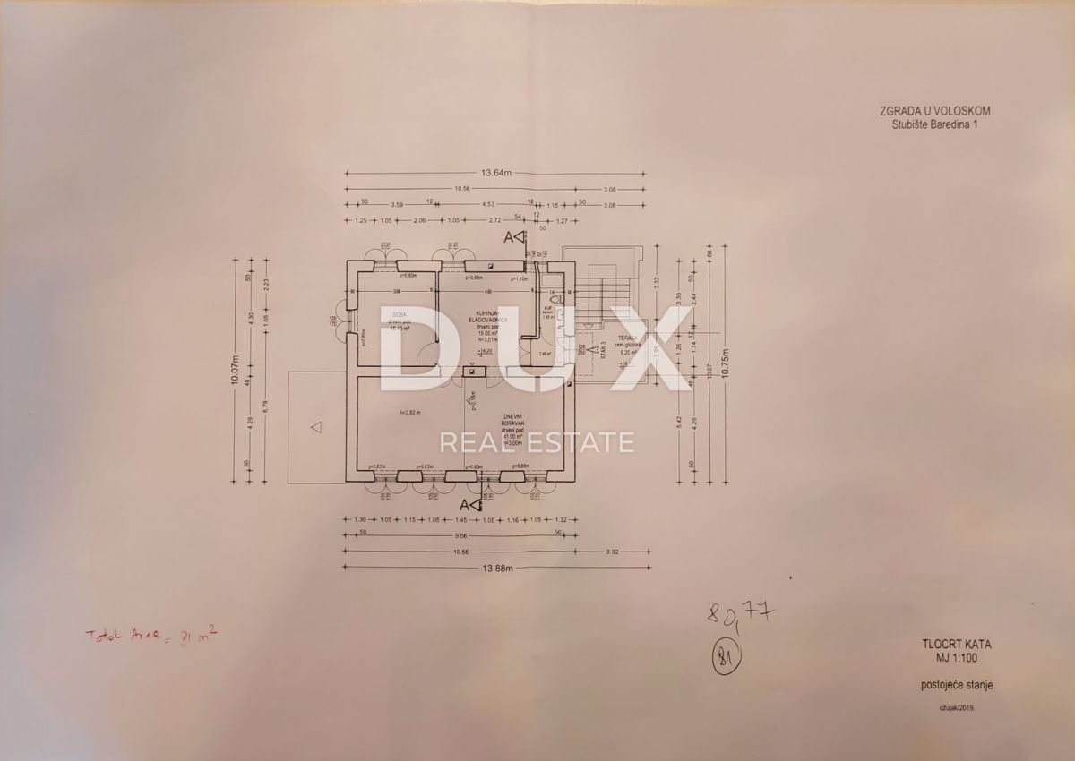 Appartamento Volosko, Opatija, 82m2