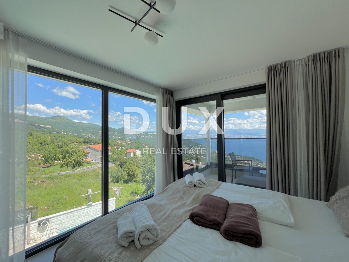 OPATIJA, LOVRAN – appartamento esclusivo con vista panoramica e piscina