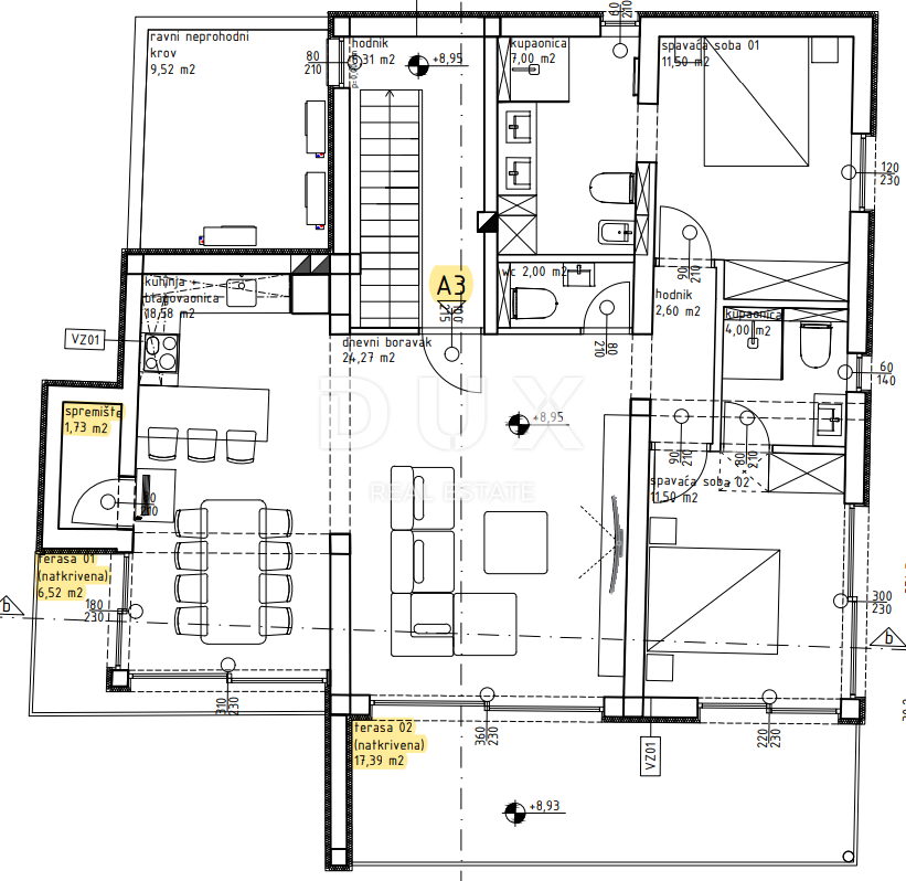 OPATIJA, LOVRAN – appartamento esclusivo con vista panoramica e piscina