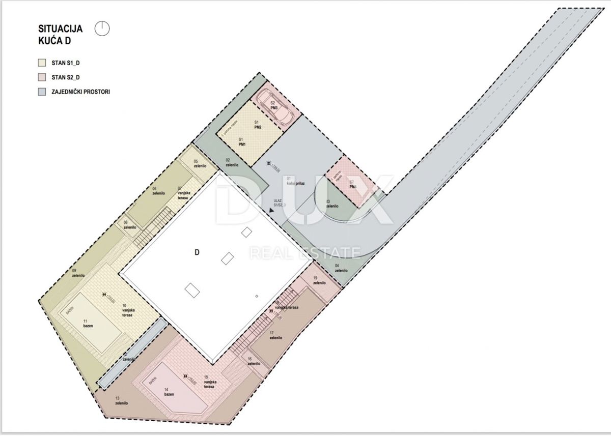 RIJEKA, KOSTRENA - esclusivo appartamento a due piani 163,89 m2 nuova costruzione con splendida vista mare e piscina + giardino 176,65 m2 - S1-D