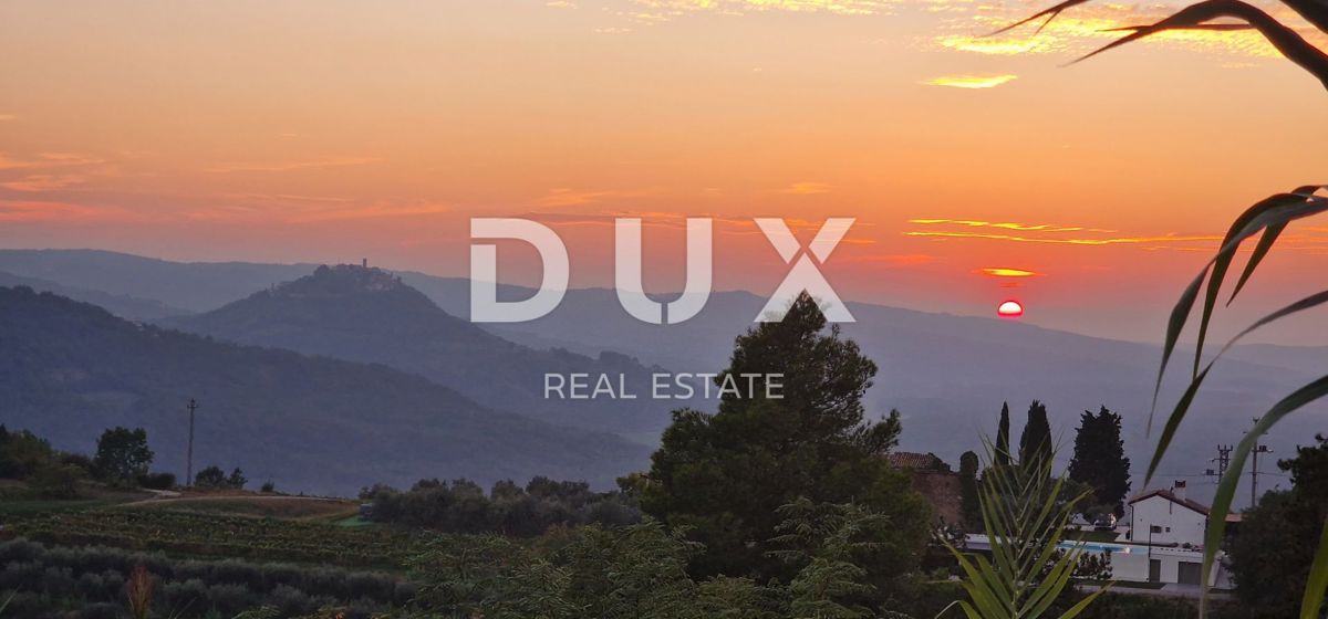 ISTRIA, MOTOVUN - Grande tenuta di 170.000 m2, la vista più bella dell'Istria - Lago Butoniga, Učka, Ćićarija, Montona e la foresta del tartufo di Montona!