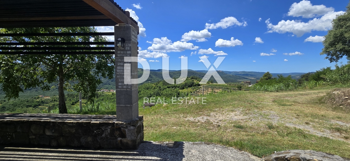 ISTRIA, MOTOVUN - Grande tenuta di 170.000 m2, la vista più bella dell'Istria - Lago Butoniga, Učka, Ćićarija, Montona e la foresta del tartufo di Montona!